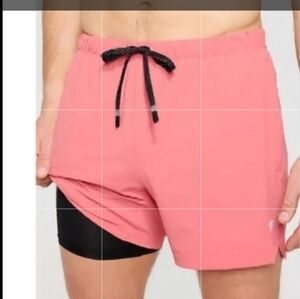 Men's Fabletics Athletic Shorts And One Shirt All Size Large New Never Worn